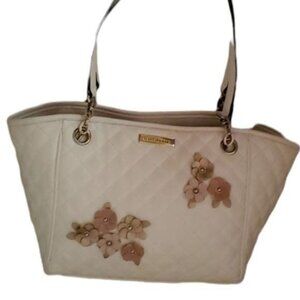Bag Liz Claiborne Shoulder Handbag Purse TOTE White Quilted WOMAN'S WOMEN'S